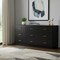 Homeroots 63" Black Wood Accent Cabinet With Nine Drawers 716333 - alternate 5