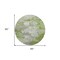Homeroots 8' Olive Green And Gray Round Abstract Washable Indoor Outdoor Area Rug 582172 - alternate 6