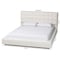 Baxton Studio Braylin Glam and Luxe Teddy-Bear Fabric King Size Platform Bed 252-13825-ZORO - alternate 5