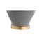 Jonathan Y Abbas 29" Geometric Ceramic/Metal LED Table Lamp, Gray/Gold Leaf JYL4013B - alternate 7