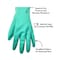 Nitri-Clean Green Nitrile Dishwashing Gloves, 18 in, 22 Mil, Enhanced Grip, Food Safe, Sizes S-XL N-519-S - alternate 3