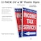 Signmission Income Tax Servies With Arrow, Plastic Signs Only 24 Inch x 36 Inch, Corrugated Plastic, 2PK CSB-2436-2PACK-IncomeTaxServiesWithArrow - alternate 2