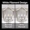 Feit Electric White B10 E26 (Medium) Filament LED Bulb Daylight 40 Watt Equivalence, 2PK BPETC40950WFIL2 - alternate 5