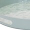 Homeroots 14" Pale Sage Mushrooms Round Serving Tray With Handles 634503 - alternate 4