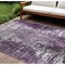 Homeroots 9' X 12' Eggplant Purple And Lavender Abstract Washable Indoor Outdoor Area Rug 582918 - alternate 1