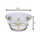 Homeroots Clear and Green Four Piece Palm Tree Acrylic Service For Four Bowl Set 520903 - alternate 6