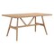 Homeroots 63" Natural Solid Wood Dining Table 623355 - alternate 6
