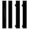 Ritescreen Sliding Screen Door, Left Hand, Black, PetScreen Mesh, 32.4375 in W x 75.3125 in H KD.144EXT-L48-MSPT-H75 0.3125 - W32 0.4375-LH - alternate 5