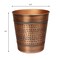 Happimess Riley Modern Classic Hammered Steel Accent 2-Gallon Wastebasket, Antique Copper HPM1111B - alternate 2