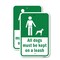 Signmission All Dogs Must Be Kept On A Leash, 18'' X 24'' 2 Signs, Heavy Gauge Aluminum, 2PK A-1824-2PACK-25309 - alternate 1
