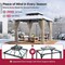 Sunjoy 10x10 Kingston Hardtop Rectangular Gazebo Wood A10204363000 - alternate 7