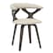 Leisuremod Modern Wooden Dining Chair, Dark Walnut Frame in Taupe, Klyne Collection KCDW-22TP - alternate 1