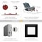 Nuwatt 6 Inch 2 Hour Black Square Fire Rated Recessed Lighting, Wafer LED Lights 2700K-5000K, 1200LM, 6PK NW-P-SQDL-6-15W-5CT-FR-BLK-6P - alternate 5