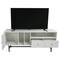 Leisuremod Rochester Rectangular TV Stand with Enclosed Storage and Powder Coated Iron Legs, White RTS60W - alternate 6