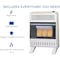 Procom Heating Natural Gas Ventless Infrared Plaque Heater with Base Feet, 18,000 BTU, T-Stat Control MN180TPA-B - alternate 4