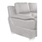 Homeroots 85" Light Gray Top Grain Leather Solid Wood Sofa 720443 - alternate 5