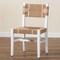 Bali & Pari Talli Bohemian Paper Loom and White Mahogany Wood Dining Chair 249-13888-ZORO - alternate 6