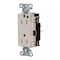 Hubbell Wiring Device-Kellems Straight Blade Receptacle, 5-15R, 15 A, 125V AC, 2 Pole, 3 Wire, Surface Mount, Grounded HBL2172STLA - alternate 1
