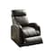 Homeroots 28" Gray Tufted Faux Leather Faux Leather Power Lift Assist Recliner 285712 - alternate 1
