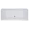 Alfi Brand 67" White Rectangular Acrylic Free Standing Soaking Bathtub AB8859 - alternate 5