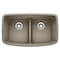 Blanco Valea Equal Double Low Divide, Truffle 442197 - alternate 1