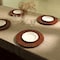 Homeroots 13" Brown Solid Wood Scalloped Rim Handmade Round Charger Plate 633183 - alternate 6