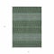 Homeroots 5' X 8' Olive Green And Blue Tribal Washable Indoor Outdoor Area Rug 582579 - alternate 8