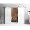 Vdomdoors Double Barn Interior Door, 60" x 80", White MELA7444DB-S-WS-60 - alternate 3