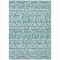 Homeroots 5' X 8' Teal Blue And Ivory Southwestern Washable Indoor Outdoor Area Rug 594191 - alternate 7