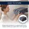 Jonathan Y Orton Distressed Ticking Stripe Non-Slip Machine-Washable Charcoal/Cream 3 ft. x 5 ft. Area Rug WSH519C-3 - alternate 5