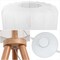 Jonathan Y Adriel 52" Mid-Century Modern Tripod Wood w/Ribbed Cocoon Pumpkin Shade LED Floor Lamp, White/Light B JYL4201B - alternate 4