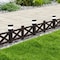 Sunjoy Cromwell Solar Garden Border Fencing Brown, 5PK A411900522 - alternate 3