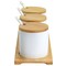 Gibson Elite Gracious Dining 10 Piece Fine Ceramic Condiment Jars Serving Set in White 134044.1 - alternate 5