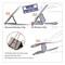 Officemate EZ Binder Clips, Medium, Gray, 48PK 99550 - alternate 4