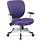 Office Star Managerial Chair Desk Chair, Adjustable Arms, 16-3/4" to 19-1/2" Height, Mesh, Purple 5200W-512 - alternate 1