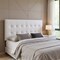 Homeroots White Faux Leather Upholstered Full Headboard 490181 - alternate 3