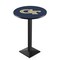 Holland Bar Stool Co 42" Blk Wrinkle Georgia Tech Pub Table, 36" dia. Top L217B4236GATech - alternate 1