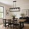 Vaxcel Pratt 5-Light Linear Chandelier, Matte Black, Farmhouse Cage, 34-In. Wide H0331 - alternate 5