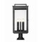 Z-Lite Hartwell 5-Light Outdoor Pier Mounted Fixture, 12 in W x 28.75 H, Sand Black 5019PHXLR-533PM-BK - alternate 5