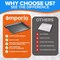 Emporio Kitchen Baking Pan Set, Oven Safe Tray, Up To 450 Deg F, Black, 3PK EMPKBK033 - alternate 9