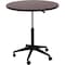 Boss Round Round Table, Mobile, 32", Mahogany, 38 in H, Mahogany N30-M - alternate 1