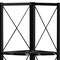 Homeroots 59" Black Metal Four Tier Corner Bookcase 489789 - alternate 3