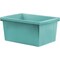 Storex Storage Bin, Plastic, Teal, 2 PK 61478U06C - alternate 1