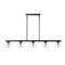 Jonathan Y Luca Parisian 45.5" 5-Light Modern Glam Iron Globe Linear LED Pendant, Black/Clear JYL7572B - alternate 7