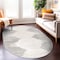 World Rug Gallery Bohemian Stripe Stain Resistant Area Rug 5 ft x 7 ft Oval Cream 385CREAM5OV - alternate 4