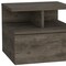 Homeroots 12" Brown Wood One Drawer Floating Nightstand 543695 - alternate 12