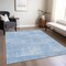 Homeroots 3' X 5' Navy Blue And Sky Blue Abstract Washable Indoor Outdoor Area Rug 588768 - alternate 6