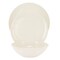 Martha Stewart 12 Piece Melamine Embossed Dots Dinnerware Set in Cream 120080.12R - alternate 5