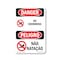 Signmission Safety Sign, OSHA Danger, 24" Height, Aluminum, No Swimming Bilingual, A-1824-VPR-1709 OS-DS-A-1824-VPR-1709 - alternate 1