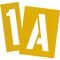 Chartpak Painting LettersNumbers Stencils, Yellow, 35PK CHA01575 - alternate 2